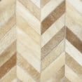 thumbnail image 2 of Pasargad Home Safari Chevron L. Brown Cowhide 17 Inch Decorative Throw Pillow, 2 of 5