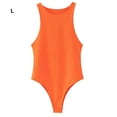 thumbnail image 2 of Sonducket Body sexy para noches de verano, body ajustado y elegante, lencería, mono, Top para mujer Prendas para la parte del cuerpo Naranja l, 2 of 6
