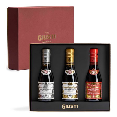 Made in Italy Giusti Historical Trio Balsamic Vinegar of Modena Gift Set