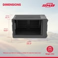 thumbnail image 3 of SKB 6U rSeries Shallow Rolling Rack with Integrated Back Wheels and Pull Handle, 3 of 11