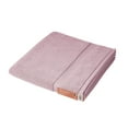 thumbnail image 3 of Beautiful by Drew Barrymore Dobby Bath Towel, Soft 100% Cotton, Rose Pink, 3 of 8