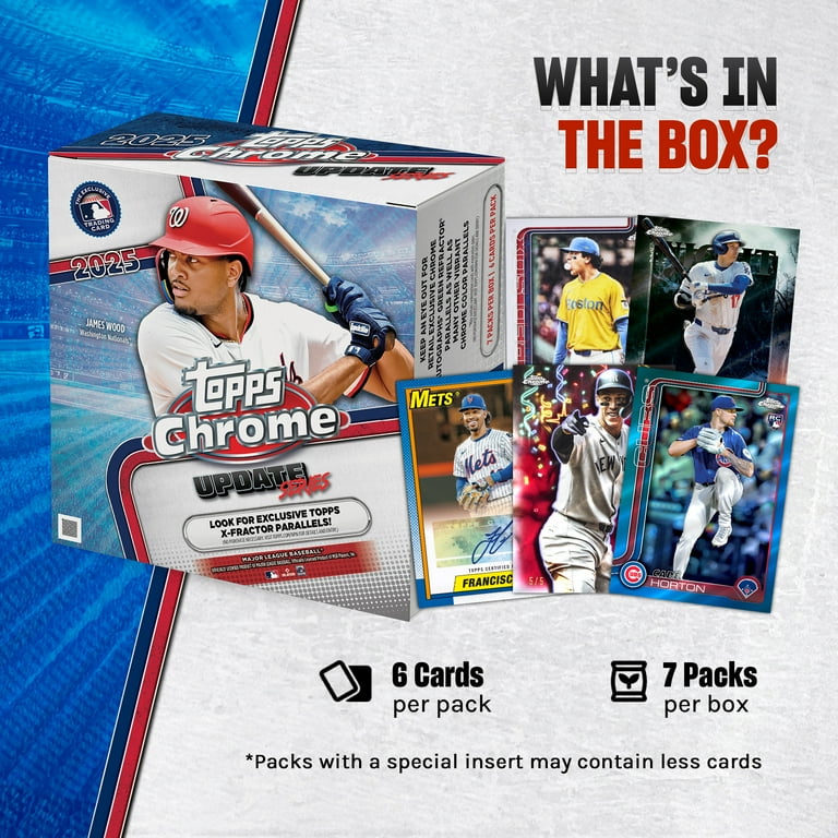 2025 Topps Chrome Baseball Update Series - Mega Box