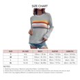 thumbnail image 4 of Suéter De Punto Para Mujer, Suéter Suéter Suelto Para Mujer Rayas De Arcoíris Suaves Y Transpirables Para Citas Para El Día A Día Para La Oficina ANGGREK Otros, 4 of 5