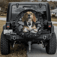thumbnail image 2 of Lotusprinthandmade Beagle Crack Spare Tire Cover With Backup Camera Hole 6 Sizes, 2 of 8