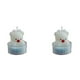 thumbnail image 2 of Decoraciones navideñas, adornos navideños, regalos navideños. Vela aromática invernal con ambiente de copo de nieve. Venta al por mayor de velas navideñas pequeñas de regalo (2 unidades)., 2 of 6