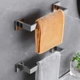 thumbnail image 3 of 12-Inche Towel Bars for Bathroom Wall Mounted Chrome Polished Total-14” Stainless Steel Towel Hanger Silver Hand Towel Holder for Cabinet Kitchen Towel Racks Towel Rods, A8804CP-3P1, 3 of 9