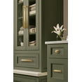 thumbnail image 3 of Amerock Maymont 1-5/8 inch (41mm) Length Square Champagne Bronze Cabinet Knob Backplate, 3 of 7