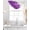 Purple, variant on Navy Blue Gold Sheer Waterfall Valance Curtains for Window, Abstract Line Art Troditional Ink Painting Rod Pocket Sheer Topper Swag Curtains for Living Room, Kitchen 38.5"W x 47.2"L, 1 Panel