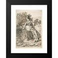 thumbnail image 2 of Lorenz Frølich 17x24 Black Modern Framed Museum Art Print Titled - Woman and Child by a Duck Pond (1835-1903), 2 of 5