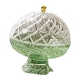 thumbnail image 2 of Frutero con pedestal de estilo europeo, cuenco multiusos para dulces y aperitivos, ideal para Verde transparente, 2 of 9
