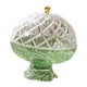 thumbnail image 2 of Plato frutero elegante y elevado para decoración de mesa, bombonera europea con drenaje. Verde transparente, 2 of 9