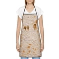 thumbnail image 3 of Pofeuu Tortilla Print Aprons with Pockets, Cute Aprons for Kitchen, Cooking, Server, Barber, Chef Apron, 3 of 7