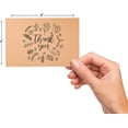 thumbnail image 3 of 80 Kraft Rustic Envelopes, Stickers Thank You Notes Cards Bulk Set 4x6 inch, 3 of 8