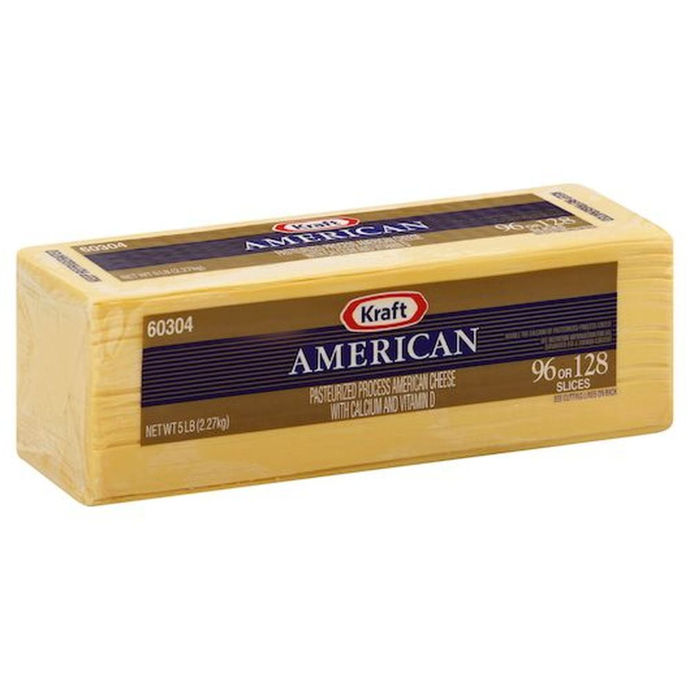 Kraft American Ribbon Sliced Cheese, 5 Pound 4 per Case.
