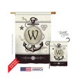 thumbnail image 1 of Breeze Decor 30205 Drapeau de Maison Monogramme Impression Verticale Double Face - 28 x 40 Po., 1 of 1