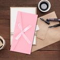thumbnail image 4 of UPOUART Elegant Pink Kraft Paper Card Envelopes for Decor with Bowknot Pcs, 4 of 8
