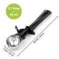 thumbnail image 4 of TJ POP Ice Cream Scoop with Trigger, 2.7 tbsp Large Cookie Scoop for kitchen, 5cm Melon Baller Scoop for Portion Control Scoop Cookie Dough Cupcake Batter Ice Cream 40ml, 4 of 8