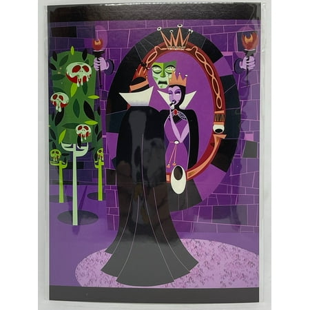 Disney Evil Queen A Villains Vanity by Mcbiff Postcard Wonderground Gallery New