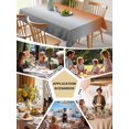 thumbnail image 5 of Burnt Orange Gray Ombre Table Cloth, Modern Gradient Abstract Art Waterproof Tablecloth for Rectangle Tables, Reusable Washable Fabric Table Cover for Restaurant Kitchen Dining Tables 60"x84", 5 of 6