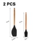 thumbnail image 2 of Utensilios de cocina con mango de madera de silicona, 2 uds., utensilios de cocina con mangos de madera, herramientas para utensilios de cocina resistentes al calor, 2 of 5