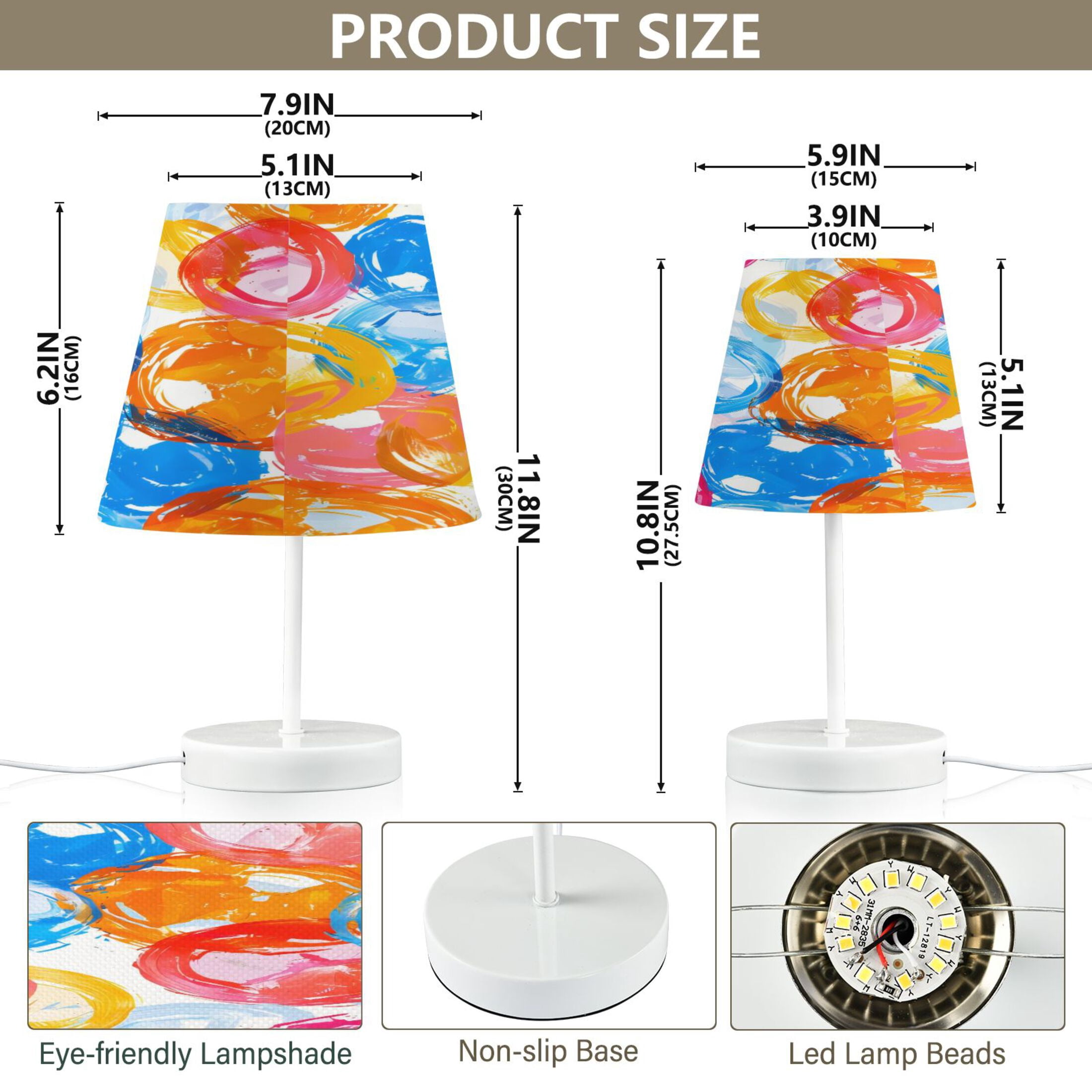 Table Lamp Small 5.9x10.8 Inches Table Lamps Night Light Tools & Home Improvement Bedroom Lamp Guest Room Lamp Study Lamp Office Lamp Color Oil Bubble