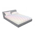 thumbnail image 3 of Ambesonne Galaxy Fitted Sheet & Pillow Sham Set, Stars in Rainbow Colors, Twinxl, Pink Multicolor, 3 of 3