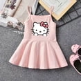 thumbnail image 1 of Hello Kitty Nouvelle Robe d'Été en Coton pour Fille, Petite et Moyenne, Imprimé Dessin Animé, Jupe à Bretelles, Mignonne, Robe Débardeur, 1 of 5