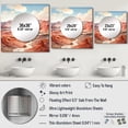 thumbnail image 4 of Designart "Canyon Drift In Desert Dreams" Minimalism Square Mirror Wall Decor Modern - Large Peach Square Bathroom Mirror - Square Printed Wall Mirror Art, 4 of 5