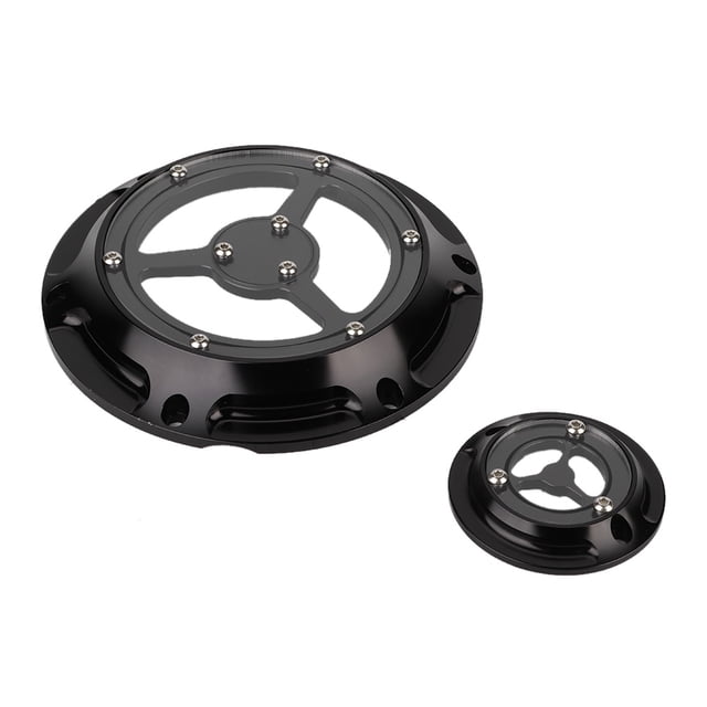 Aluminum Motorcycle Derby Cover Timing Timer Covers Set for XL XR 883 1200(black)