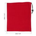 thumbnail image 2 of Uxcell Winter Neck Warmer, 2 Pack Drawstring Warm Face Scarf Windproof Neck Gaiter, Red, Blue, 2 of 7