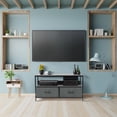 thumbnail image 6 of Sorbus Dresser Drawers TV Table Stand- Furniture Storage Chest Tower Unit for Bedroom, Hallway, Closet, Office Organization - Steel Frame, Wood Top, Easy Pull Fabric Bins (Black), 6 of 8