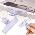 thumbnail image 2 of Clear Acrylic Paper Clip, Ngxiha Clear Binder Clips Acrylic Paper Clamp for Food Bag Photo File Receipt Drawing Board Kitchen Use Binder Clip, 2 of 5