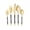 Black with Gold Top, variant on VeZee Disposable Plastic Sophisticated Cutlery Black / Gold Top Tableware Pack of 240
