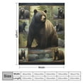 thumbnail image 4 of ONETECH Bear Blanket Bear Gifts for Women &amp; Men Bear Decor Throw Blanket Bear Blanket for Kids Adults Soft Warm Cozy Blanket for Couch Sofa ​Bed, 4 of 6