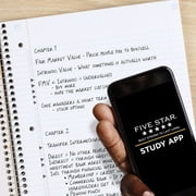 Five Star Spiral Notebook + Study App, 3 Subject, College Ruled, 8.5 x 11