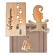 thumbnail image 5 of Gnome Stencil Gnome Window Gnome Footprints Christmas Gnome Template - Stencil Wooden A, 5 of 5