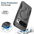 thumbnail image 5 of for Google Pixel 10 / 10 Pro 6.3-inch Case [Compatible with MagSafe] Built in Invisible Stand, Military Grade Shockproof Soft TPU Protective Cover Case,Black,For Pixel 10 / 10 Pro, 5 of 8
