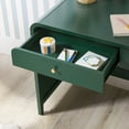 thumbnail image 4 of Walker Edison Modern Curve Design Writing Desk with Drawer, Green, 4 of 12