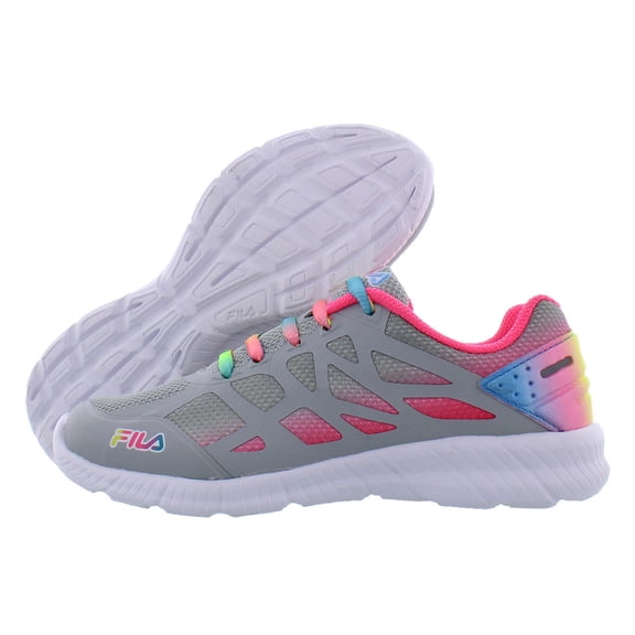 Fila Superstride 2 Girls Shoes Size 10.5, Color: Grey/Pink