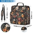 thumbnail image 2 of FORMRS Zipper Binder with Shoulder Strap 2-inch Ring 500 Sheet Capacity File Bag, Colorful Flower, 2 of 5