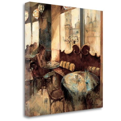 Tangletown Fine Art El Real Cafe By Noemi Martin, Gallery Wrap Canvas