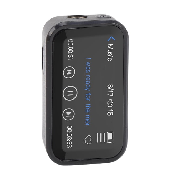 Reproductor MP3 BT, Grabadora De Voz, Radio Recargable Con Clip Trasero Para Una Vida Laboral Robusta