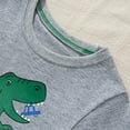 thumbnail image 6 of XUELUO Little Boys Tops Long Sleeve Dinosaur & Car Print Crewneck Sweatshirt Soft Comfortable Daily School Kids Cute Tops, 6 of 8