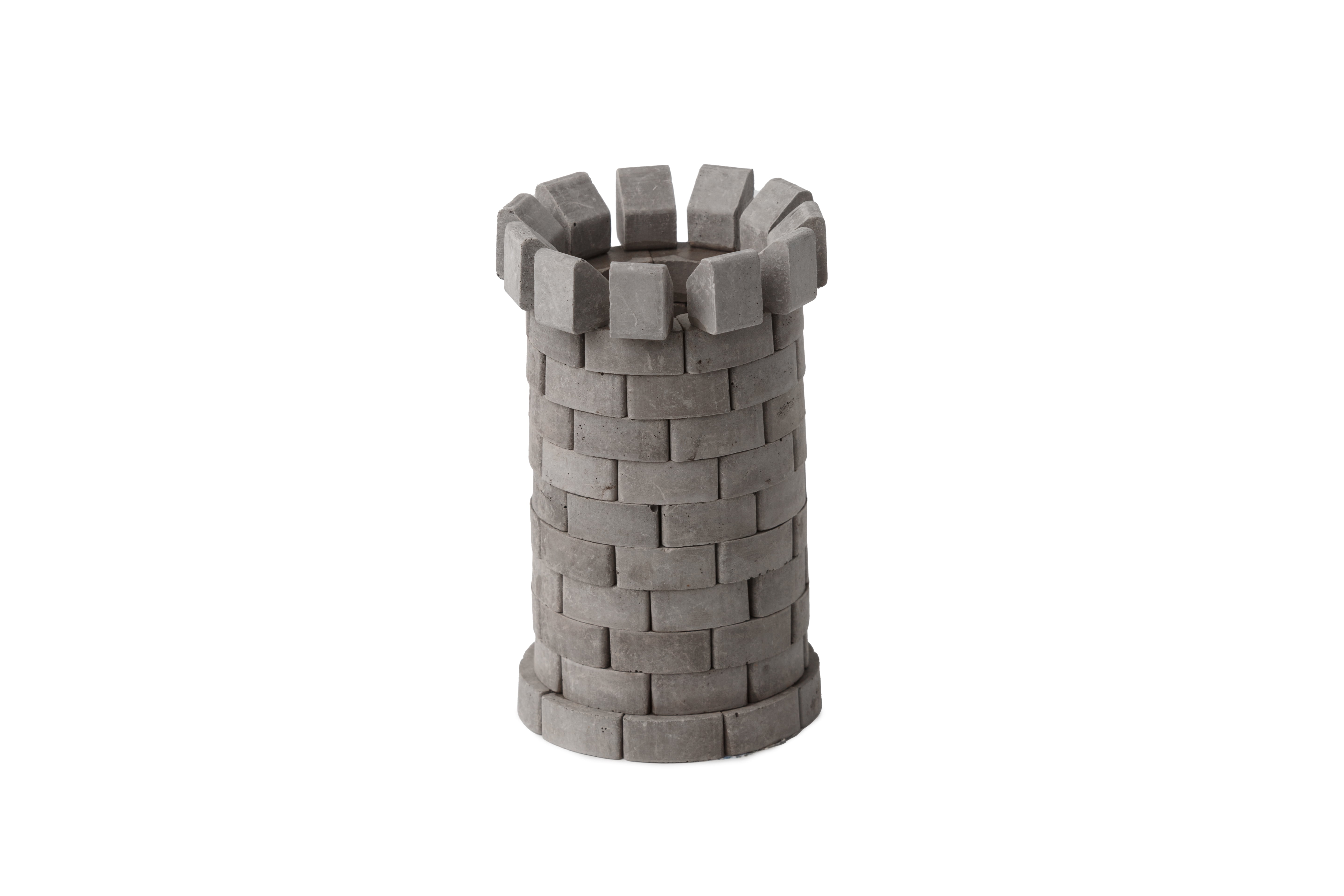 Mini bricks construction set Round Tower 90 pcs. Glue included