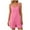 Pink, variant on Timegard Rompers for Women 1 Piece Sleeveless U Neck Comfy Short Jumpsuit Solid Color Casual Outfits