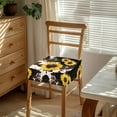 thumbnail image 3 of HELLHERO Sunflower Ink Splash Print Dining Room Chair Covers, Comfortable Chair Slipcovers for Dining Room, Universal Kitchen Chairs Seat Protector, 3 of 7