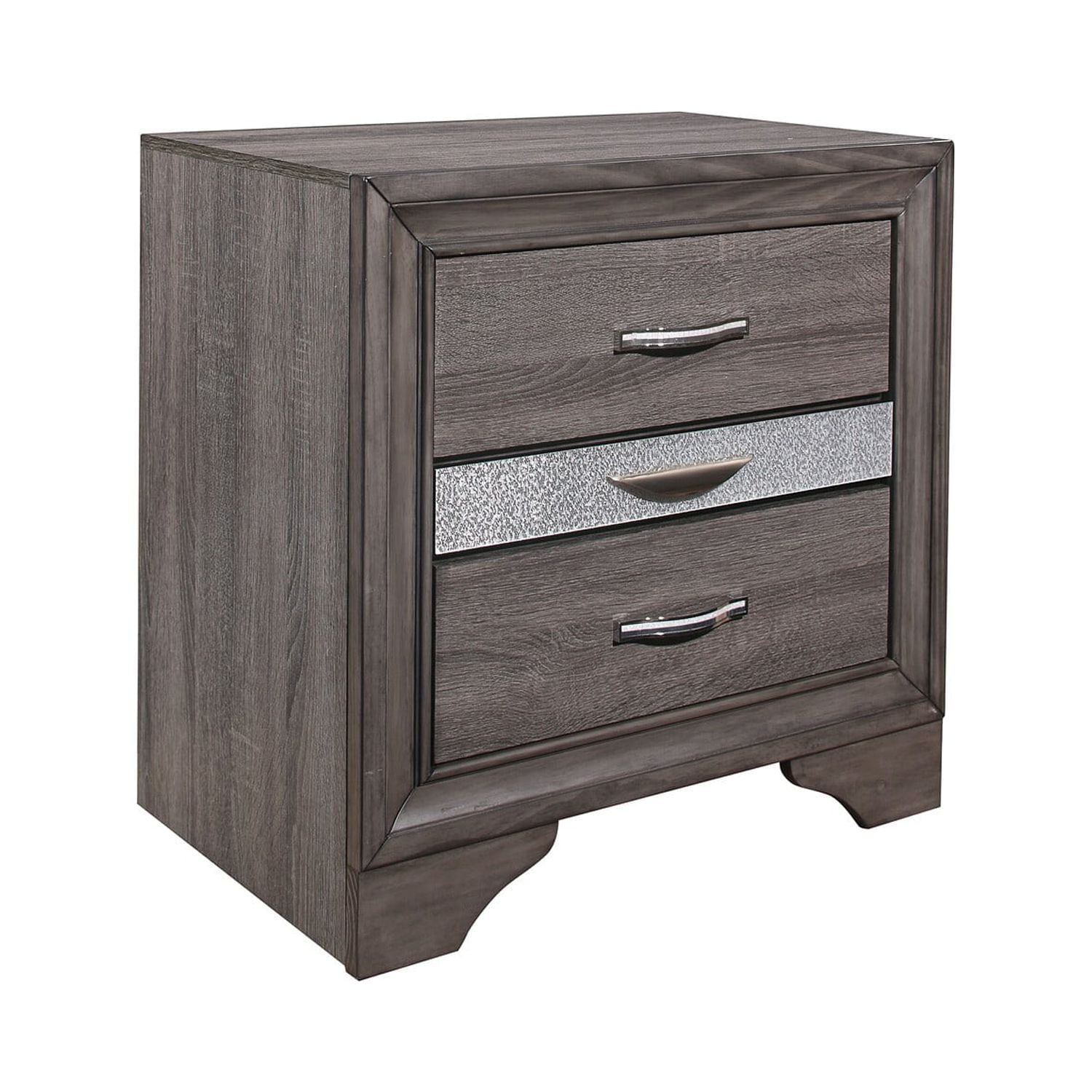 Global Furniture USA Seville Gray Nightstand, 1 Pack