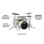 Yamaha Stage Custom Birch 5-Piece Drum Set with 20 Bass Drum, Classic White, 68.6 lbs
