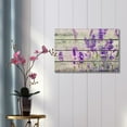 thumbnail image 2 of wall26 Canvas Wall Art - Retro Style Purple Lavender Flowers on Vintage Wood Background Modern Wall Decor Rustic Home Decoration - 12" x 18", 2 of 4