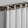 thumbnail image 5 of Sun Zero Treviso Linen Blend Magnetic Closure 100% Blackout Back Tab/Rod Pocket Curtain Panel, 40"W x 96"L, Taupe, 5 of 10